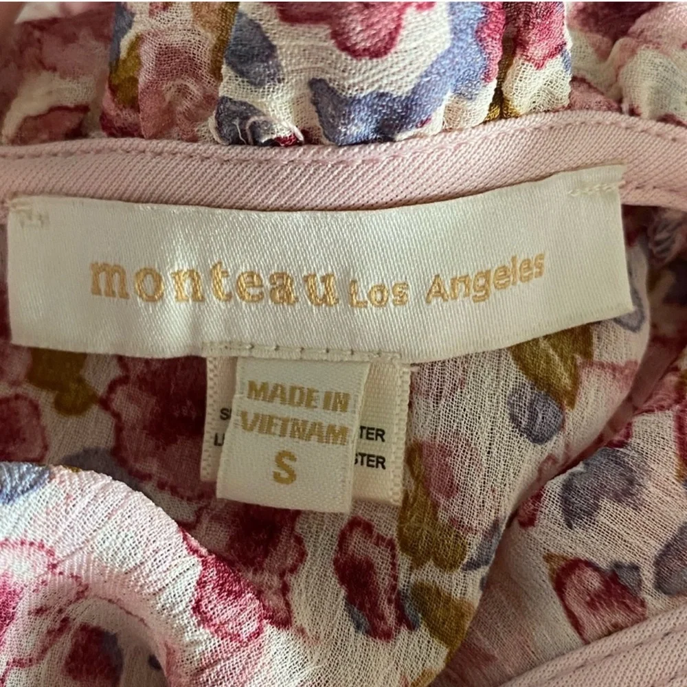 Monteau Multicolor Floral Dress Sz Small